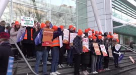 Junior doctors strike: UCL picket in London, UK