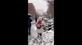 Snowball surprise: hilarious slip-up in Shandong showdown