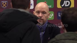 West Ham 2-0 Man Utd: Erik ten Hag post-match press conference
