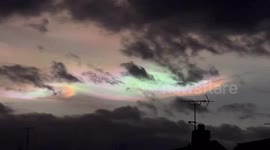 Captivating nacreous clouds over Herne Bay, Kent: a phenomenal weather display