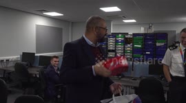 Home Secretary thanks police officers working over Christmas in Luton, UK