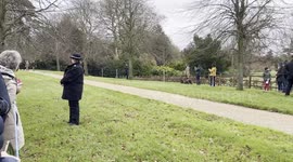 King Charles and Queen Camilla attend church in Sandringham on Christmas Eve