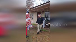 Police Gifts Spark Joy and Tears of Happiness in Lone Star, Texas, USA