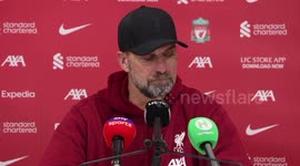 Jurgen Klopp press conference in Liverpool, UK