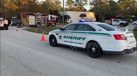 Man Shot Dead After He Threw Child In Fire And Hit Cop In Head With Metal Rod in Sebring, FL, USA