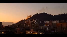 Chile: Wildfire Breaks Out In San Cristóbal Hill, Santiago 2
