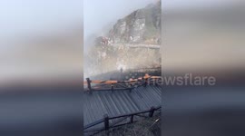 Hiker experiences rare Buddha's light phenomenon while walking up mountain