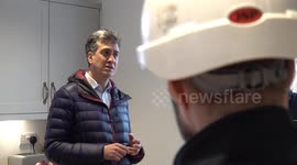 Ed Miliband on Labour's pledge to insulate 19 million homes in Rugby, UK