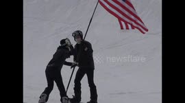 World's best female snowboarder in amusing  fail