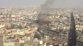 Smoke rises from Paris building after explosion