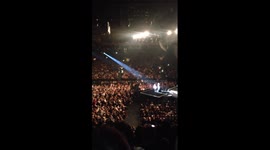 Adele calls two young fans onto stage and sings Happy Birthday to them