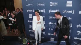 Celebrities arrive for GLAAD Awards at the Beverly Hills Hilton in Beverly Hills, CA.
