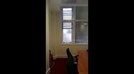 Moment burning van 'explodes' in London's Cornhill