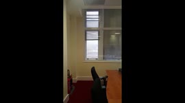 Moment burning van 'explodes' in London's Cornhill