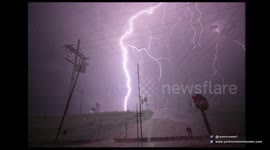 June 4, 2015 - Hoxie Kansas, Lightning Timelapse