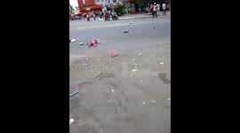 Impactante accidente en motocicleta