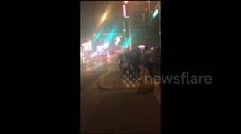 Girl gets hit by car during fight outside Las Vegas bar