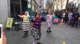 'Grannies' dance amazingly on British street