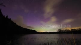 Aurora (G1 Storm) Time Lapse Over Killyleagh Lough - April 7th/8th 2016