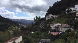 Time-lapse footage of a severe storm in Portugal