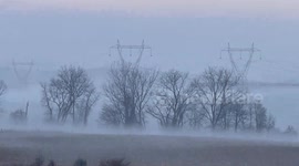 US: Dense Fog Blankets Western New York On Christmas Morning 3