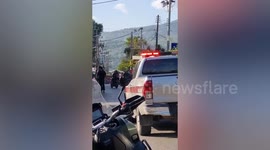 Knife-wielding Russian tourist wandering street arrested by police in Thailand