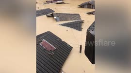 Severe floods submerge homes in southern Thailand