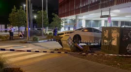 Car accident in Ashfield, Sydney, Australia