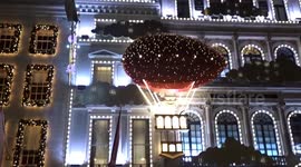 Cartier Christmas 2023 - Londoners flock to Mayfair on Christmas eve to delve into magic of lights and Christmas trees