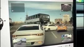 Sudden bus driver collapse leads to multiple-car collision in Beijing