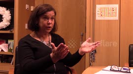 Mary Lou McDonald speaks Sinn Fein in Dublin, Ireland