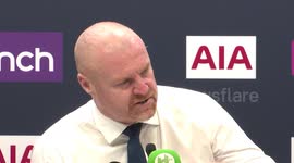 Everton v Manchester City: Sean Dyche press conference in London, UK