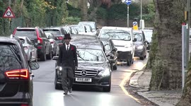 Starmer and Blair join mourners at funeral of Glenys Kinnock in London, UK
