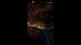 Bayonne night sky turns into an enchanted spectacle as countless lanterns shimmer like celestial fireflies