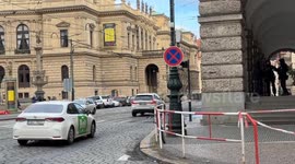 Scene of university shooting in Prague, Czechia