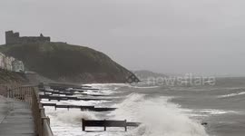 Storm Gerrit making landfall in north Wales with 70mph wind warnings