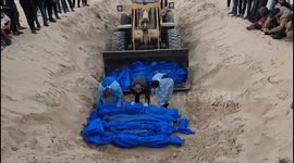 Mass Grave Dug In Rafah, Gaza