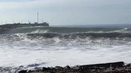 US: Warning Issued As Storm Surges, High Waves Wreak Havoc In California Coast