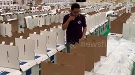 Preparation for election in Jakarta, Indonesia