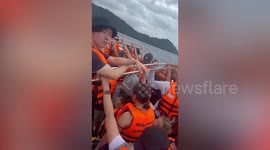 Seventy-three tourists rescued from capsized speedboat off Thai island