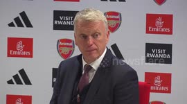 Arsenal 0-2 West Ham: David Moyes post-match press conference in London, UK