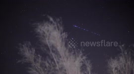 SpaceX  Starlink G6-36 satellite train seen in swiss skies a day and a half after launch