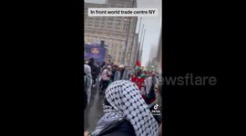 US: Pro-Palestine Protesters Shut Down Entrance Of World Trade Center Building In NYC