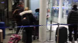 Eurostar London St Pancras starts again after a 24 hr shutdown due to flooding