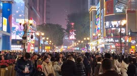 Tourists Flock To Chongqing, China During New Year's Day Holiday
