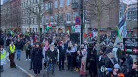 Palestinian Protest In Copenhagen, Denmark