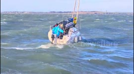Howth RNLI Rescues Stranded Yacht off North Dublin Coast, Ireland