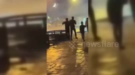 Clashes involving fireworks during New Year Festivities in Baghdad, Iraq