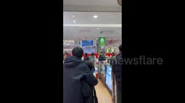 Japan: Noto Peninsula Earthquake – Moment Ceiling Panels Fall Inside Mall In Toyama When Quake Struck