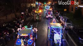 This jaw-dropping Christmas Tractor Run captures true spirit of the festive season